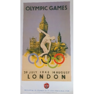 Poster Olympische Spelen London 29 July 1948 14 August